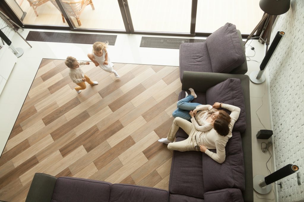 Galt homeowners enjoying their new floor.